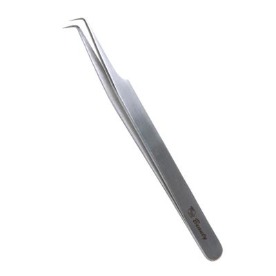 Eye Design 90 Angled Tweezer For Eyelash Extension - Professional Tweezer For Lashes, Japanese Steel, Durable LightWeight, Excellent Tension, Premium Quality, Strong Grip, High Precision