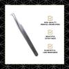 Eye Design 90 Angled Tweezer For Eyelash Extension - Professional Tweezer For Lashes, Japanese Steel, Durable LightWeight, Excellent Tension, Premium Quality, Strong Grip, High Precision view 2