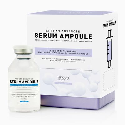 BRUN HY - Control Hyaluronic Aqua Solution Ampoule - A Korean Serum Booster for Face to Use as a Skin Care Serum 1.18 fl.oz