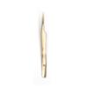Eye Design Golden Straight Tweezer For Eyelash Extension - Professional Tweezer For Lashes, Japanese Steel, Durable LightWeight, Excellent Tension, Premium Quality, Strong Grip, High Precision view 1
