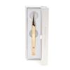 Eye Design Golden Straight Tweezer For Eyelash Extension - Professional Tweezer For Lashes, Japanese Steel, Durable LightWeight, Excellent Tension, Premium Quality, Strong Grip, High Precision view 2