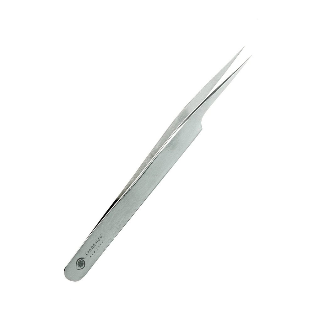 Eye Design Straight Tweezer For Eyelash Extension - Professional Tweezer For Lashes, Japanese Steel, Durable LightWeight, Excellent Tension, Premium Quality, Strong Grip, High Precision