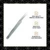 Eye Design Straight Tweezer For Eyelash Extension - Professional Tweezer For Lashes, Japanese Steel, Durable LightWeight, Excellent Tension, Premium Quality, Strong Grip, High Precision view 2
