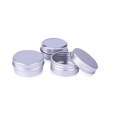 48 Pack 10ml Aluminium Containers Silver Round Empty Refillable Cosmetic Jars Tins Cans with Screw Lid