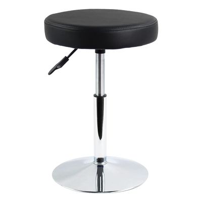 FURWOO Black Short Shop Stool - Height Adjustable Swivel Chair Stool for Office,SPA,Salon,Manicure and Tattoo Stations Small