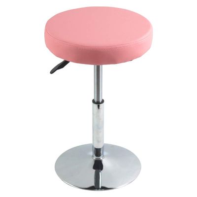 FURWOO Pink Short Shop Stool - Height Adjustable Swivel Chair Stool for Office,SPA,Salon,Manicure and Tattoo Stations Small