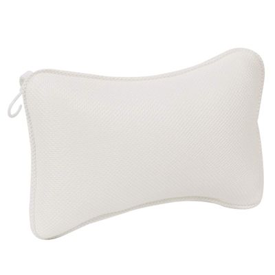 Bath Headrest Pillow Bathtub Cushion Bath Pillow Support Neck Shoulders Head Rest Cushion with Suction Cup White Home Spa Pillow for Bathtub Hot Tub Bath Tub Pillows Bolster Bath Spa Pillow