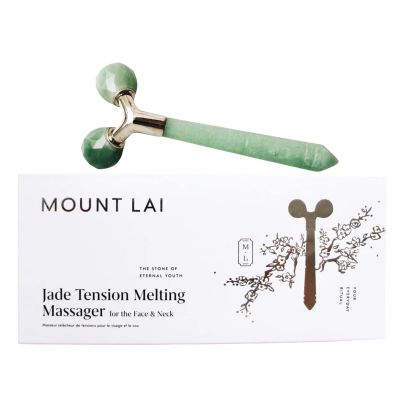 Mount Lai Jade Tension Melting Facial Massager for Face & Neck Face Roller to Relieve Tension, Soothe Stress, Improve Circulation & Revitalize Skin for Radiant Care