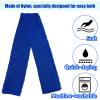 4 Pieces African Net Bath Sponge African Exfoliating Long Net Sponge Exfoliating Shower Body Scrubber Skin Smoother for Daily Use(Blue, 25.6 x 7.9 inch) view 4