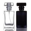 2 Pack - 30ML Flint Glass Refillable Perfume Bottle, Atomizer Empty Bottle with Spray Applicator For Travel (Transparent and Black) view 1