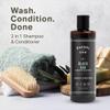 Barrel & Oak 2-in-1 Men's Shampoo and Conditioner, Cleanses Hair & Scalp, Multi-Use Hair Products for Men, Vegan Shampoo and Conditioner, Black Oak, 16 oz view 2