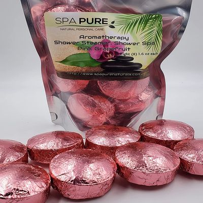 8 Pure Bliss Aromatherapy Shower: Spa Steamers Made in USA with 100% Natural/Organic Essential Oils (8 Count) Pack of 1
