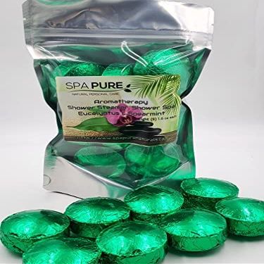 8 Lavender Mint Aromatherapy Shower Bombs 1.6 oz Each with 100% Natural/Organic Essential Oils - Transform Your Shower - Transform Your Mood (Lavender Mint) (Spearmint)