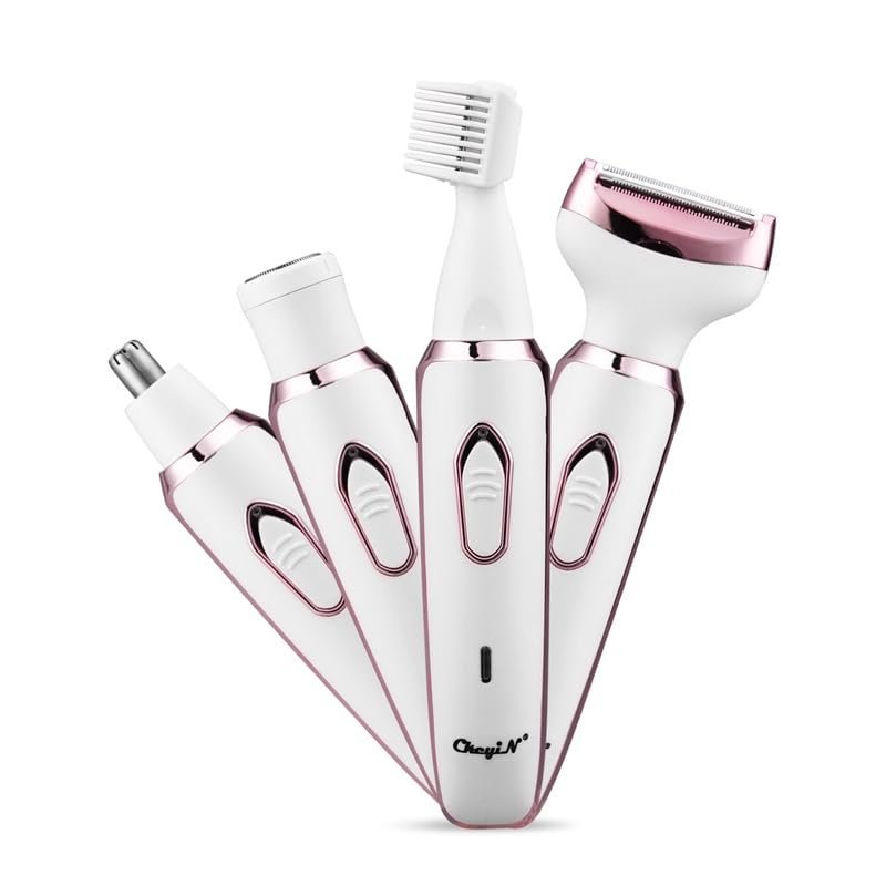 4 in 1 Epilator Electric Hair Shaver Painless Trimmer For Eyebrow Nose Body Bikini Area Facial Hair Removal Hair Clipper 45