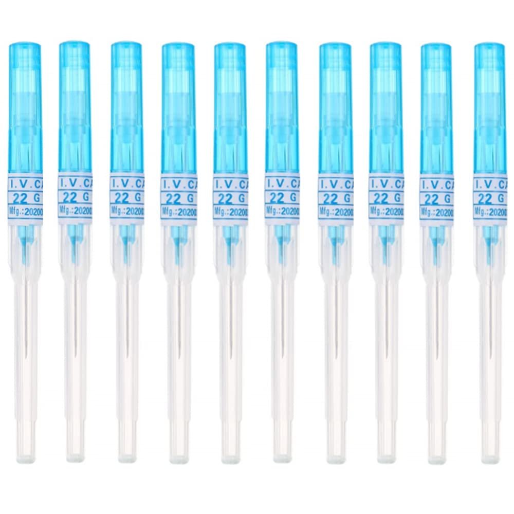 Sumpigger Catheter 10pcs 22 Gauge Ear Nose Piercing Needles IV Catheter for Piercing Kit & Supplies