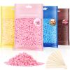 Hard Wax Beads, Professional Wax Beads for Hair Removal 400g Hair Wax with 10 Pcs Wood Sticks for Full Body Brazilian Bikini Face Legs Eyebrow Painless at Home for Woman Men view 1