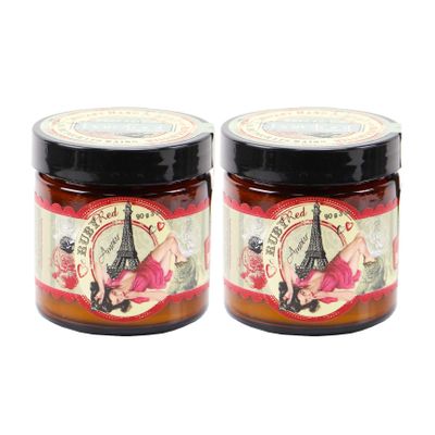 Barefoot Venus Ruby Red Ultra-Moisturizing Instant Hand Repair Cream Jar 3 Ounces - 2 Pack