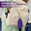 Agatige 10 Holes Keychain Essential Oil Carrying Case, Portable Roller Bottles Essential Oil Storage Organizer Mini Travel Bag for 2/3ml Oil Bottles Travel Storage Organizer(Purple) view 4