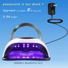 W&H UV LED Curing Lamp, 120W Faster Gel Nail Dryer Professional Nail Dryer Machine with 4 Timer Settings Touch Screen (Sun BQ5T) (White) view 3