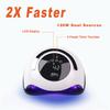W&H UV LED Curing Lamp, 120W Faster Gel Nail Dryer Professional Nail Dryer Machine with 4 Timer Settings Touch Screen (Sun BQ5T) (White) view 4