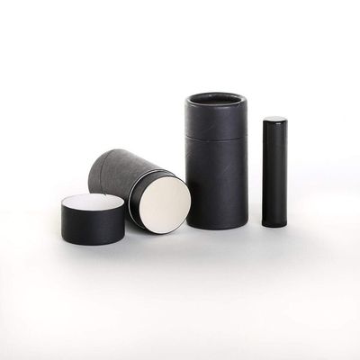 50 mL Black Kraft Paperboard Lip Balm/Salve/Cosmetic/Lotion/Deodorant Tubes (25)