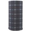 Bandana.com Dark Grey Plaid Tube Headbands - Dozen Packed view 1
