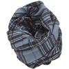 Bandana.com Dark Grey Plaid Tube Headbands - Dozen Packed view 2