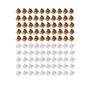 100pc/pack 1cm Hair Claws Clip for Women Girls Black & Brown & clear Plastic Mini Hairpin Hair Clip Clamp Hair Accessories Gifts (KLF-CLEAR+BROWN) view 1