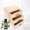 Cerlingwee Essential Oil Storage Case, 90 Slots Essential Oil Organizer, Three-tiered Essential Oil Bottle Container Natural Wooden Multifunctional for Gifts Women view 2