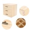Cerlingwee Essential Oil Storage Case, 90 Slots Essential Oil Organizer, Three-tiered Essential Oil Bottle Container Natural Wooden Multifunctional for Gifts Women view 3