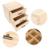 Cerlingwee Essential Oil Storage Case, 90 Slots Essential Oil Organizer, Three-tiered Essential Oil Bottle Container Natural Wooden Multifunctional for Gifts Women view 4