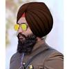Fairdeal Sikh Religious Punjabi Turban Coffee Brown Turban Pagri Pagg Headwear Pagdi Full Voile 5.5 Meter Double stitch view 1