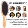 BOMEIYI Boar Bristle Hair Brush for Thick Curly Thin Long Short Wet or Dry Hair, Adds Shine and Makes Hair Smooth, Best Paddle Hair Brush for Men Women Kids. view 3