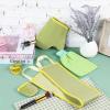 Boao 5 Pieces Self Tanning Mitt Applicator Kit, Includes Tanning Mitt, Exfoliating Glove, Mini Face Glove, Back Lotion Applicator, and Large Brush Makeup(Green) view 4