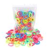 100 Pack Neon color Nylon Small Hair Ties Baby Girls' Ponytail Holder view 1