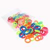 100 Pack Neon color Nylon Small Hair Ties Baby Girls' Ponytail Holder view 2