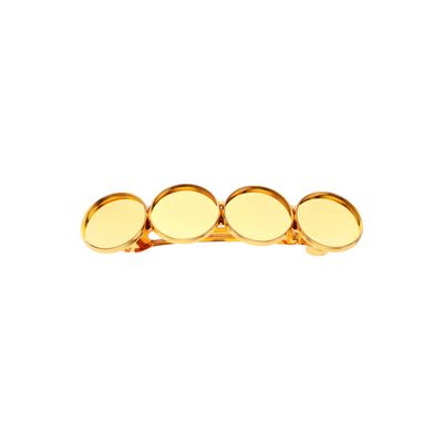 EXCEART 10pcs Hair Accessory Spring Clips Golden Headdress Clips for Crafting and Styling Hair for Projects