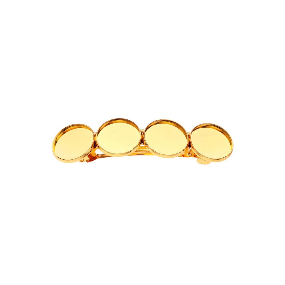 EXCEART 10pcs Hair Accessory Spring Clips Golden Headdress Clips for Crafting and Styling Hair for Projects