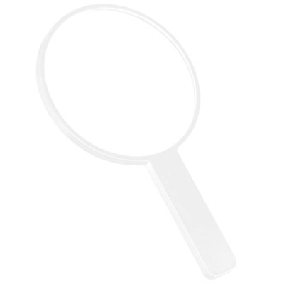 Beaupretty Simple Design Portable Beauty Mirror Round Handheld Makeup Mirror with Handle for All Ages