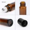 10 ml 6 Pack Amber Glass Roller Bottles Empty Refillable Essential Oil Glass Roller Bottle with Stainless Steel Roller Balls including 1 bottle opener and 1 dropper view 2