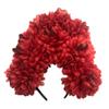 SOLUSTRE 1pc Bridal Flower Headband for Women Elegant Red Wedding Hair Accessory for Brides and Bridesmaids Charming Headdress to Complement Various Styles and Outfits view 1