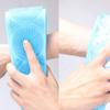 MIPPER Silicone Shower Brush Bath Towel Rubbing Back Mud Peeling Body Bath Strap,Skin Clean Massage Double Sided Bath Scrubber (26.8 inch long, blue) view 3