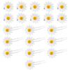 20pcs wedding bridal hair clips cute hair clips bridal headpieces for wedding spring hair clip Daisy Hair Pin women hair pin Hair Miss alloy white delicate sunflower view 1