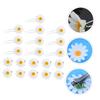 20pcs wedding bridal hair clips cute hair clips bridal headpieces for wedding spring hair clip Daisy Hair Pin women hair pin Hair Miss alloy white delicate sunflower view 2