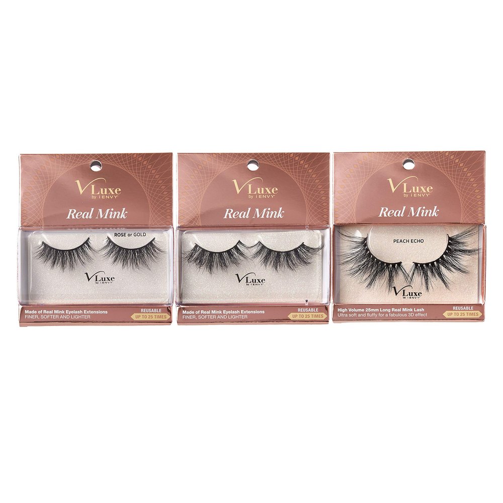 V Luxe by iEnvy Real Mink 3 PACK (VLEC01&VLEC03&VLEC05)