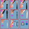 10 in 1 Professional Foot Care Kit Pedicure Tools Set Stainless Steel Foot Rasp Foot Dead Skin Remover Clean Toenail Care Kit (1 set 8 in 1) view 2