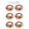 Facial Hair Remover Replacement Heads, for Flawless Finishing Rose Gold-Plated Blade Head, Cover Perfect and Smooth Finishing, 6 Pcs Rose Gold, Generation 1 Single Halo (Rose Gold-6Pcs) view 1