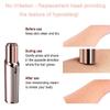 Facial Hair Remover Replacement Heads, for Flawless Finishing Rose Gold-Plated Blade Head, Cover Perfect and Smooth Finishing, 6 Pcs Rose Gold, Generation 1 Single Halo (Rose Gold-6Pcs) view 3