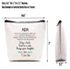 Gifts for Mother of The Bride Makeup Bag Cosmetic Bag Travel Pouch Wedding Gifts for Mom Bridal Shower Present Thank You for Being The Best Mom A Girl Could Ask for Today A Bride Tomorrow A Wife view 2