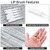 100PCS Glitter Crystal Lip Brush, Disposable Lip Brushes Lip Gloss Applicators Lipstick Gloss Wands Applicator Perfect Makeup Tool Kits (Black) view 3